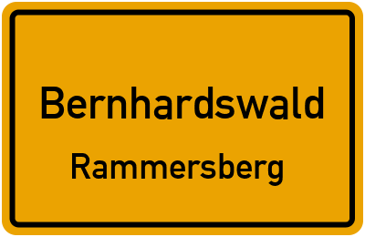 Ortsschild Bernhardswald Rammersberg