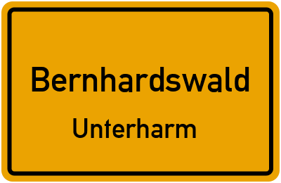 Straßenverzeichnis Bernhardswald Unterharm