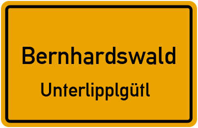 Straßenverzeichnis Bernhardswald Unterlipplgütl