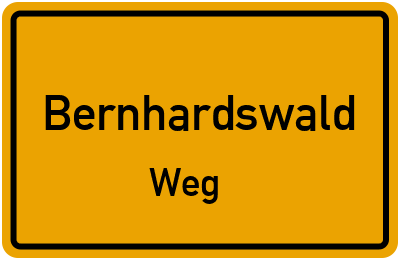 Straßenverzeichnis Bernhardswald Weg