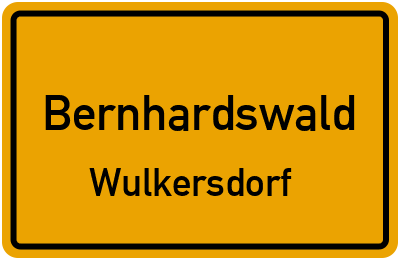 Ortsschild Bernhardswald Wulkersdorf