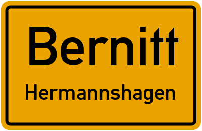 Straßenverzeichnis Bernitt Hermannshagen