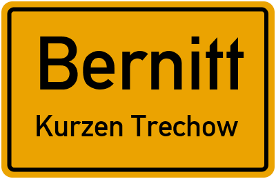 Straßenverzeichnis Bernitt Kurzen Trechow