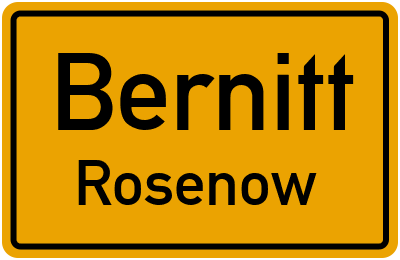 Straßenverzeichnis Bernitt Rosenow