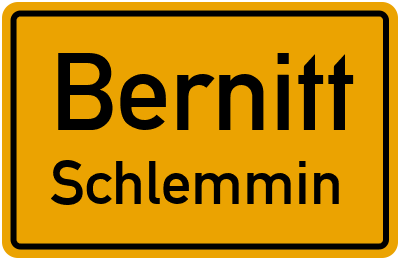 Straßenverzeichnis Bernitt Schlemmin