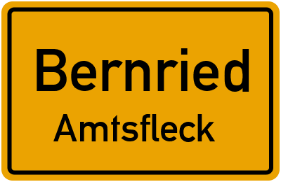 Straßenverzeichnis Bernried Amtsfleck