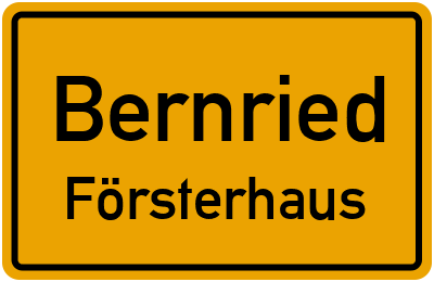 Straßenverzeichnis Bernried Försterhaus