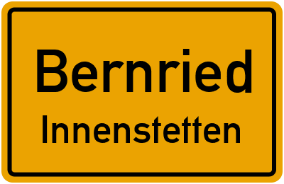 Ortsschild Bernried Innenstetten