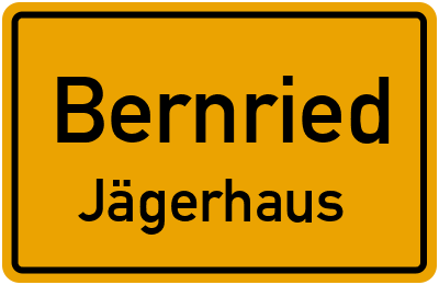 Ortsschild Bernried Jägerhaus