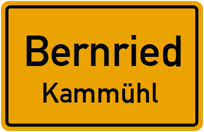 Ortsschild Bernried Kammühl