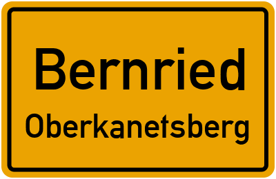 Ortsschild Bernried Oberkanetsberg