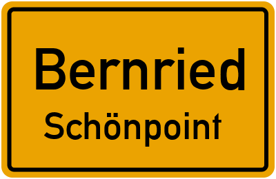Ortsschild Bernried Schönpoint