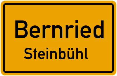 Ortsschild Bernried Steinbühl