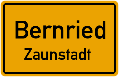 Ortsschild Bernried Zaunstadt