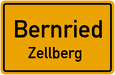 Ortsschild Bernried Zellberg
