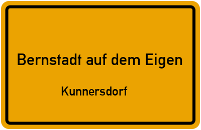Straßenverzeichnis Bernstadt auf dem Eigen Kunnersdorf