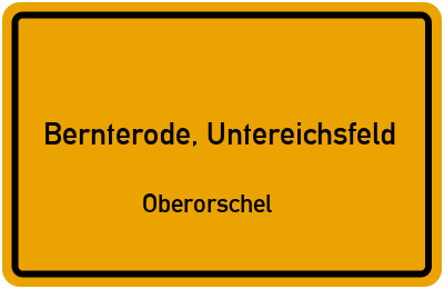 Bernterode, Untereichsfeld