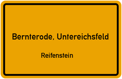 Bernterode, Untereichsfeld