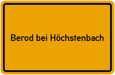 onlinestreet Branchenbuch für Berod bei Höchstenbach