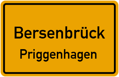 Straßenverzeichnis Bersenbrück Priggenhagen