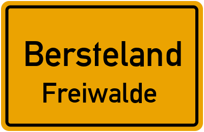Straßenverzeichnis Bersteland Freiwalde
