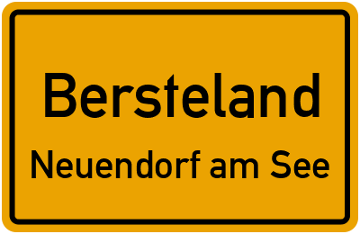 Straßenverzeichnis Bersteland Neuendorf am See