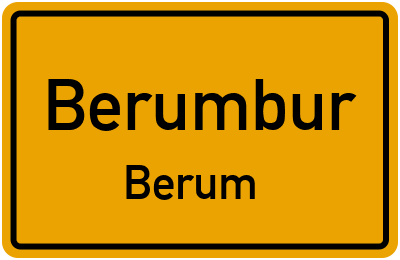 Straßenverzeichnis Berumbur Berum