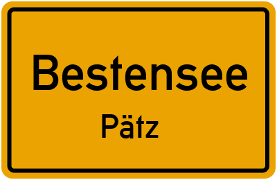 Straßenverzeichnis Bestensee Pätz