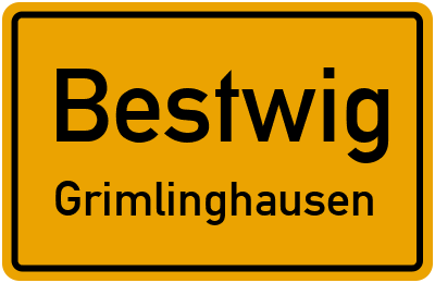 Straßenverzeichnis Bestwig Grimlinghausen