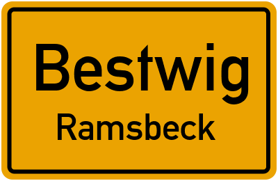 Ortsschild Bestwig Ramsbeck