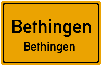 Straßenverzeichnis Bethingen Bethingen