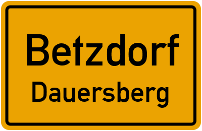 Straßenverzeichnis Betzdorf Dauersberg