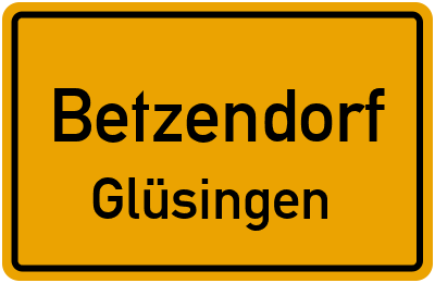 Ortsschild Betzendorf Glüsingen