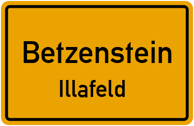 Ortsschild Betzenstein Illafeld