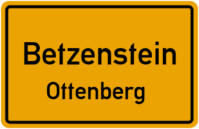 Ortsschild Betzenstein Ottenberg