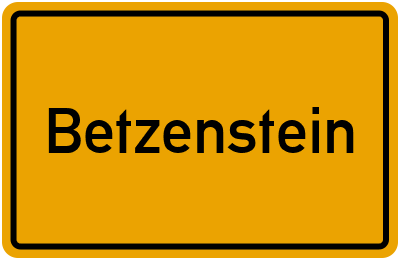 Ortsschild von Stadt Betzenstein in Bayern
