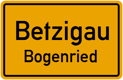Straßenverzeichnis Betzigau Bogenried
