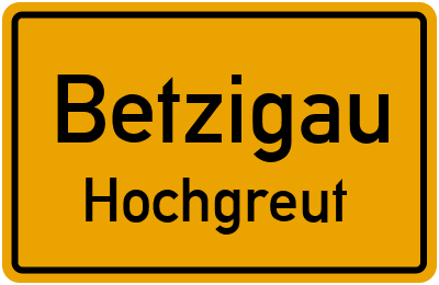 Straßenverzeichnis Betzigau Hochgreut