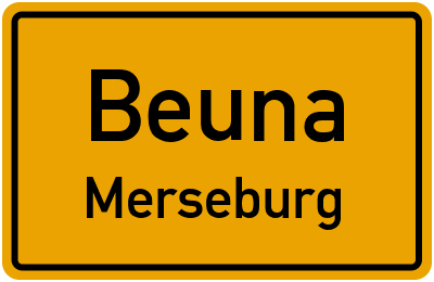 Straßenverzeichnis Beuna Merseburg