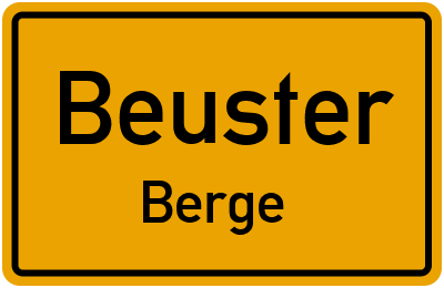 Straßenverzeichnis Beuster Berge
