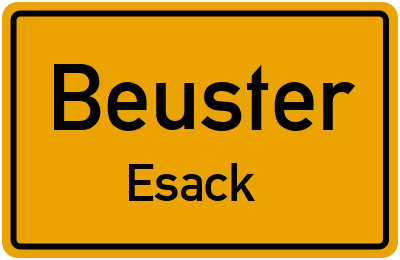 Straßenverzeichnis Beuster Esack
