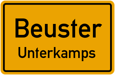 Straßenverzeichnis Beuster Unterkamps