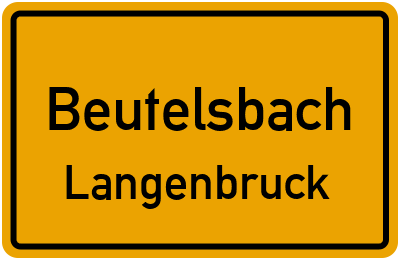 Straßenverzeichnis Beutelsbach Langenbruck