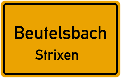 Straßenverzeichnis Beutelsbach Strixen