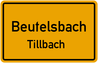 Straßenverzeichnis Beutelsbach Tillbach