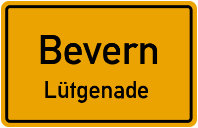 Straßenverzeichnis Bevern Lütgenade