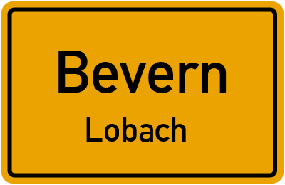 Straßenverzeichnis Bevern Lobach