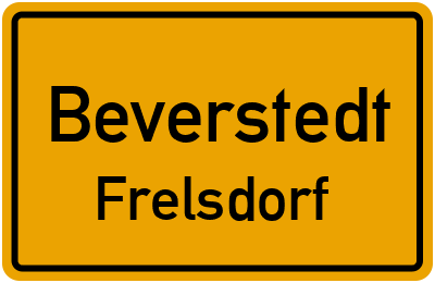 Ortsschild Beverstedt Frelsdorf