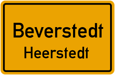 Ortsschild Beverstedt Heerstedt
