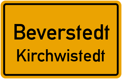 Ortsschild Beverstedt Kirchwistedt